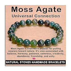 AD Beads Handmade Gemstone Stretch Elastic Bracelet