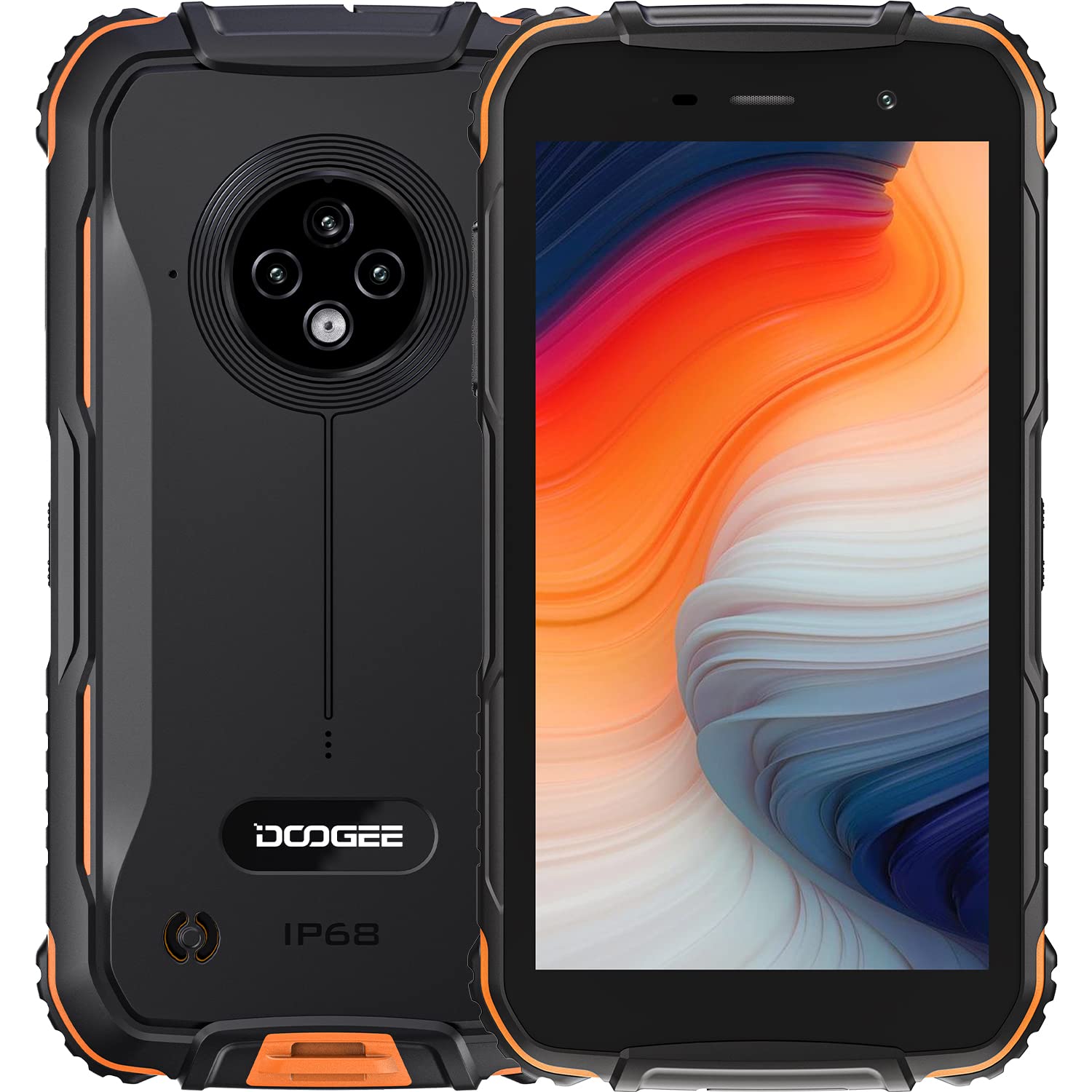 DOOGEE Rugged Smartphone, S35T [2023] Rugged phone, 3GB+64GB/SD-256GB, Android 11, 13MP Camera, 4350mAh, IP68/69K Waterproof Unlocked Mobile Phones, 5.0 inch, 4G Dual SIM, Face ID/OTG/GPS