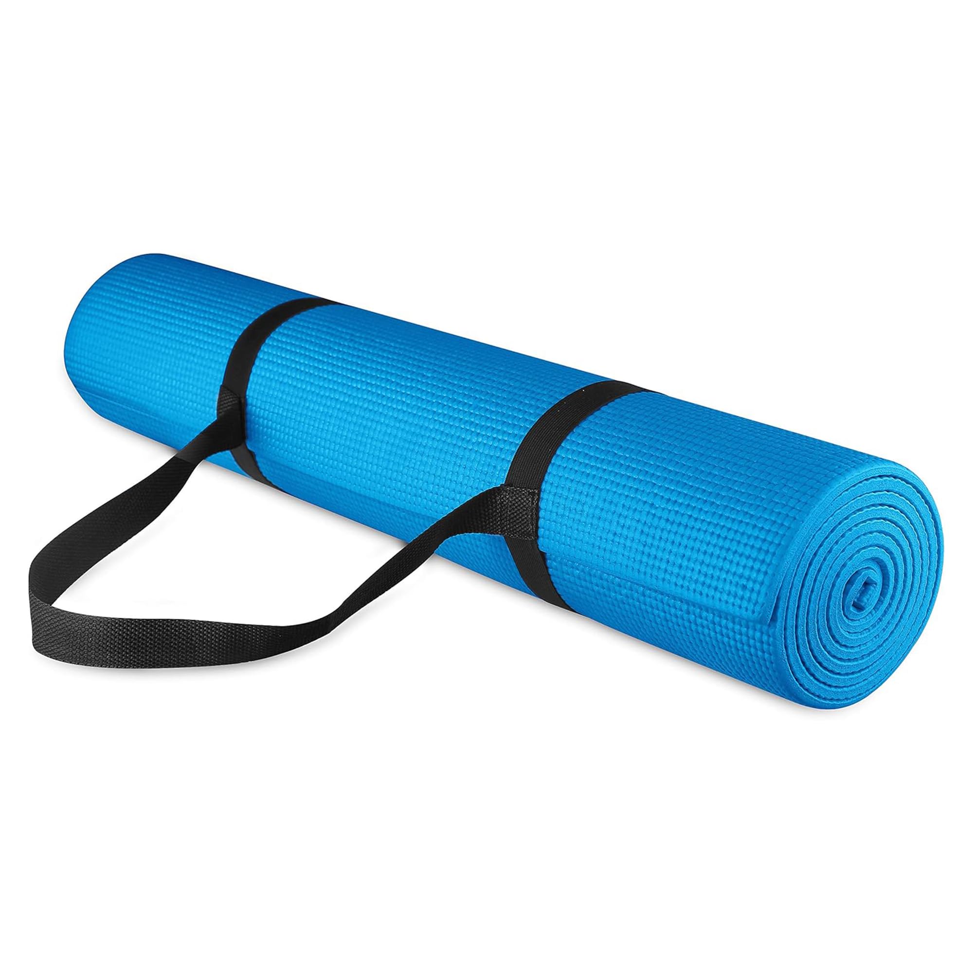 BalanceFrom Go Yoga All-Purpose 1/4-Inch High Density Anti-Tear Exercise Yoga Mat with Carrying Strap