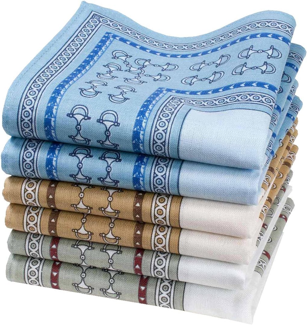merrysquare"Chachapoya" men’s handkerchiefs - 14" square - 6 units in a bag.