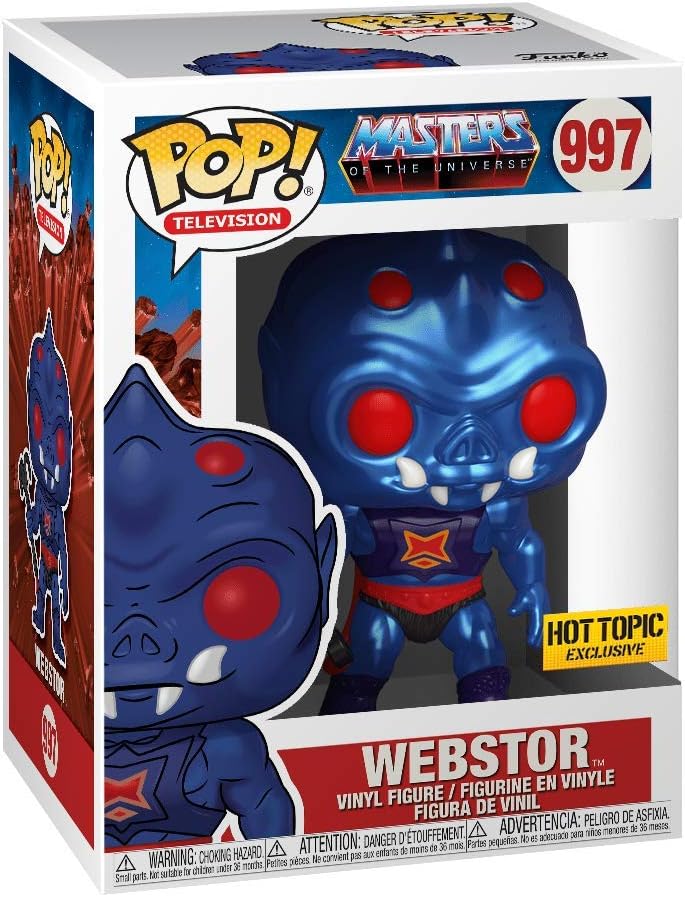Funko 48407 Pop! Television: Masters of the Universe - Webstor (Metallic Special Edition) #997, Metallic Gold - Image 4