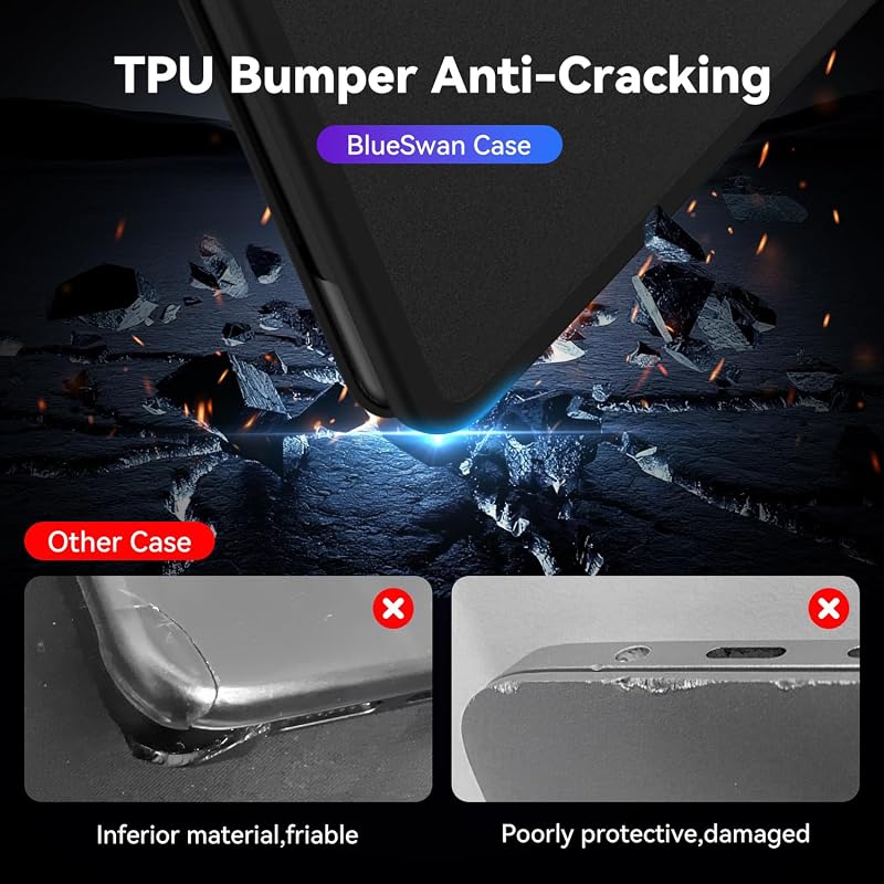 für MacBook Pro 14 Zoll Hülle M5 M4 M3 M2 M1 Bruchfest Mattschwarz