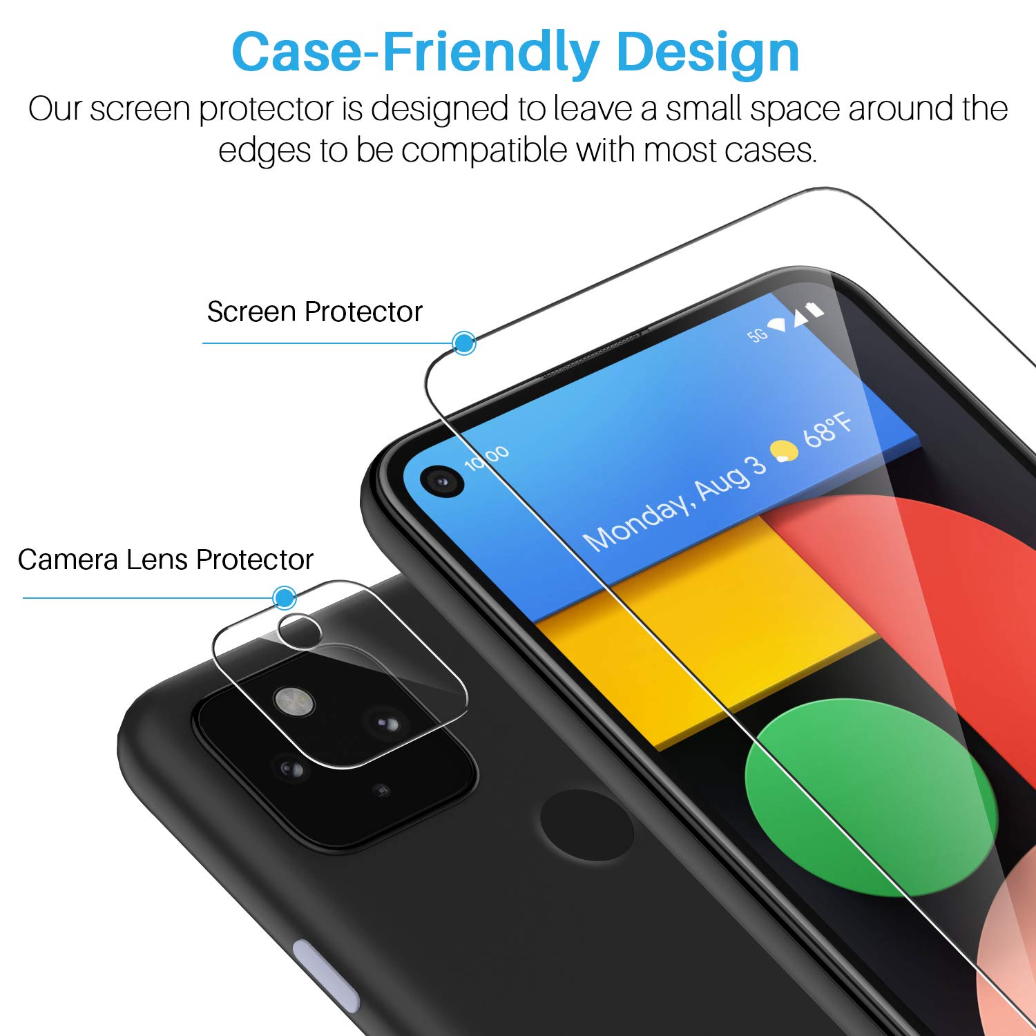 Mua 6 Pack LK 3 Pack Screen Protector + 3 Pack Camera Lens Protector