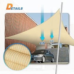 TANG Sunshade Sail 13' x 20' Beige Rectangle Shade