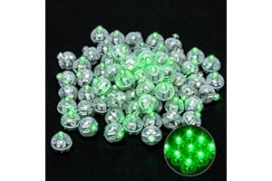 XTHUGE 50pcs Mini Round LED Ball Lamp Balloon Light,Ball Balloon Lights for Paper Lantern Balloon Light Party Wedding Decoration，Party Birthday,Festival Decorative Lights(Green)