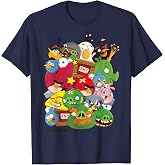 Angry Birds Piggy &amp; Bird Pile T-Shirt