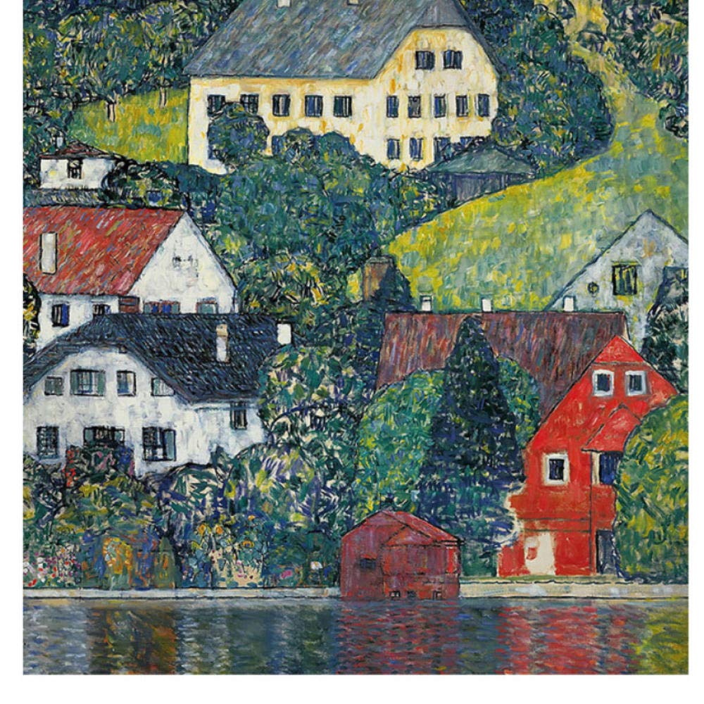Amazon Com Lake Art Cabin Castle Peak Green Water Landscape