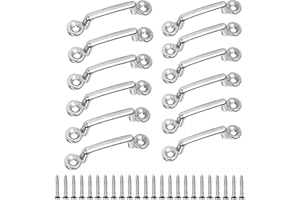 Abimars Bimini Top Strap Pad Eye Footman Loop, 316 Stainless Steel Footman's Loop for 1in or 1 1/2in Tie Down Strap, Kayak Deck Loops, Tie Down Anchor Point