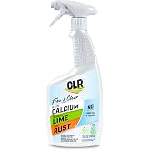 CLR Brands Calcium Lime &amp; Rust Remover Free &amp; Clear, 26 oz. Bottle | No Added Dyes or Fragrances, Gentle Lime and Bathroom Descaler, Removes Hard Water Stains and Rust Deposits
