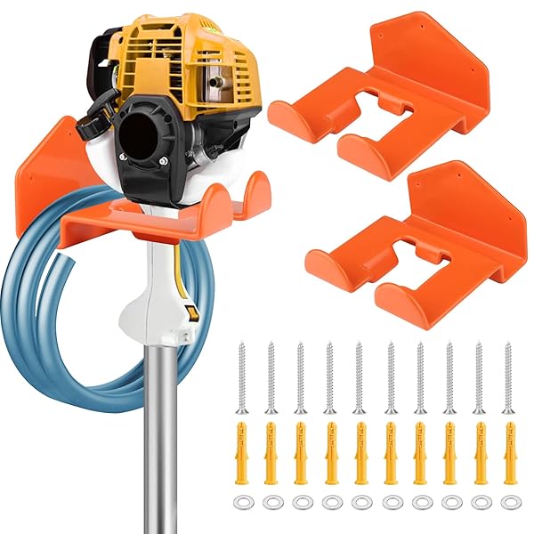 WEED EATER HANGER, 2PACK TRIMMER RACK WALL MOUNT,HEAVY...