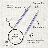 KnitPro Zing Fixed Circular Needles 24 inch 60 cm Size 7.00mm view 3