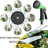 HGLCM 50ft Expandable Garden Hose with 8-Function Spray Gun Green view 8
