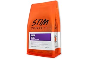 Stim Coffee Co. - Vice - Dark Roast (340g) - Specialty Grade Whole Bean Coffee, 100% Premium Arabica Coffee, Small Batch Roas