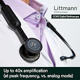3M Littmann CORE Digital Stethoscope, Black, 69 cm, Model 8490 view 5