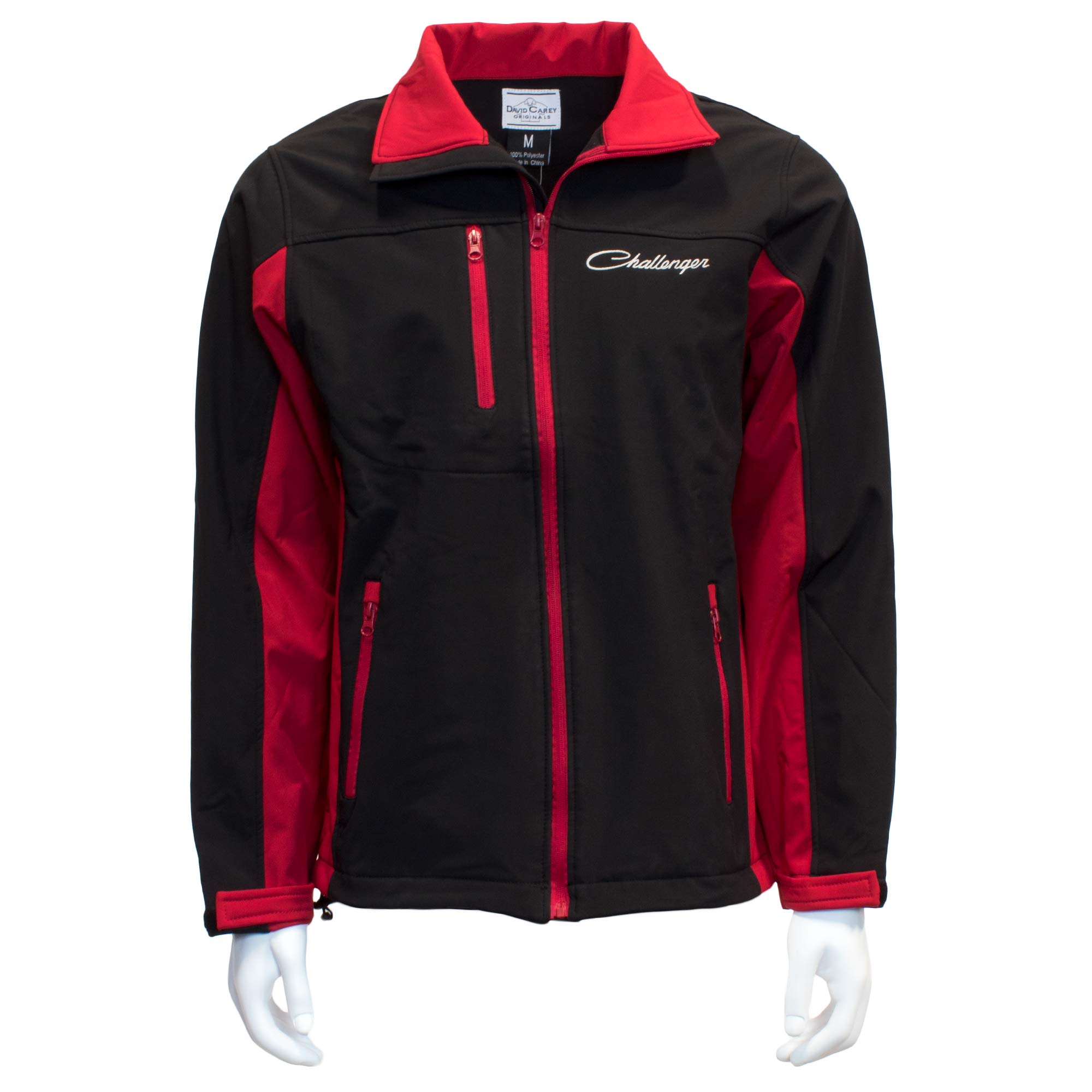 Dodge Challenger Softshell Work Jacket Red & Black Lightweight Zip up Buy Online in United