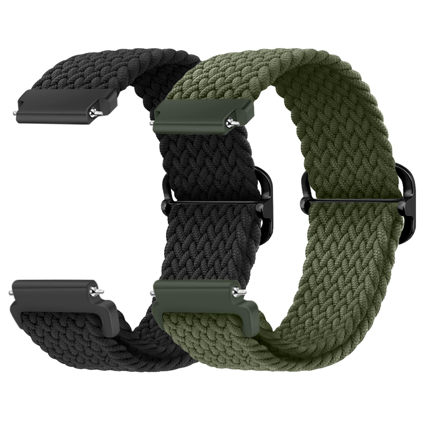 MaEiol 22mm Straps Nylon Braided for Xiaomi Watch S4/S4 Sport/Xiaomi Redmi Watch 5 Active/5 Lite/Amazfit Bip 6/Bip 5 /Amazfit Balance/GTR 4 /GTR 3 Pro, Sports Replacement Wristband for Women Men