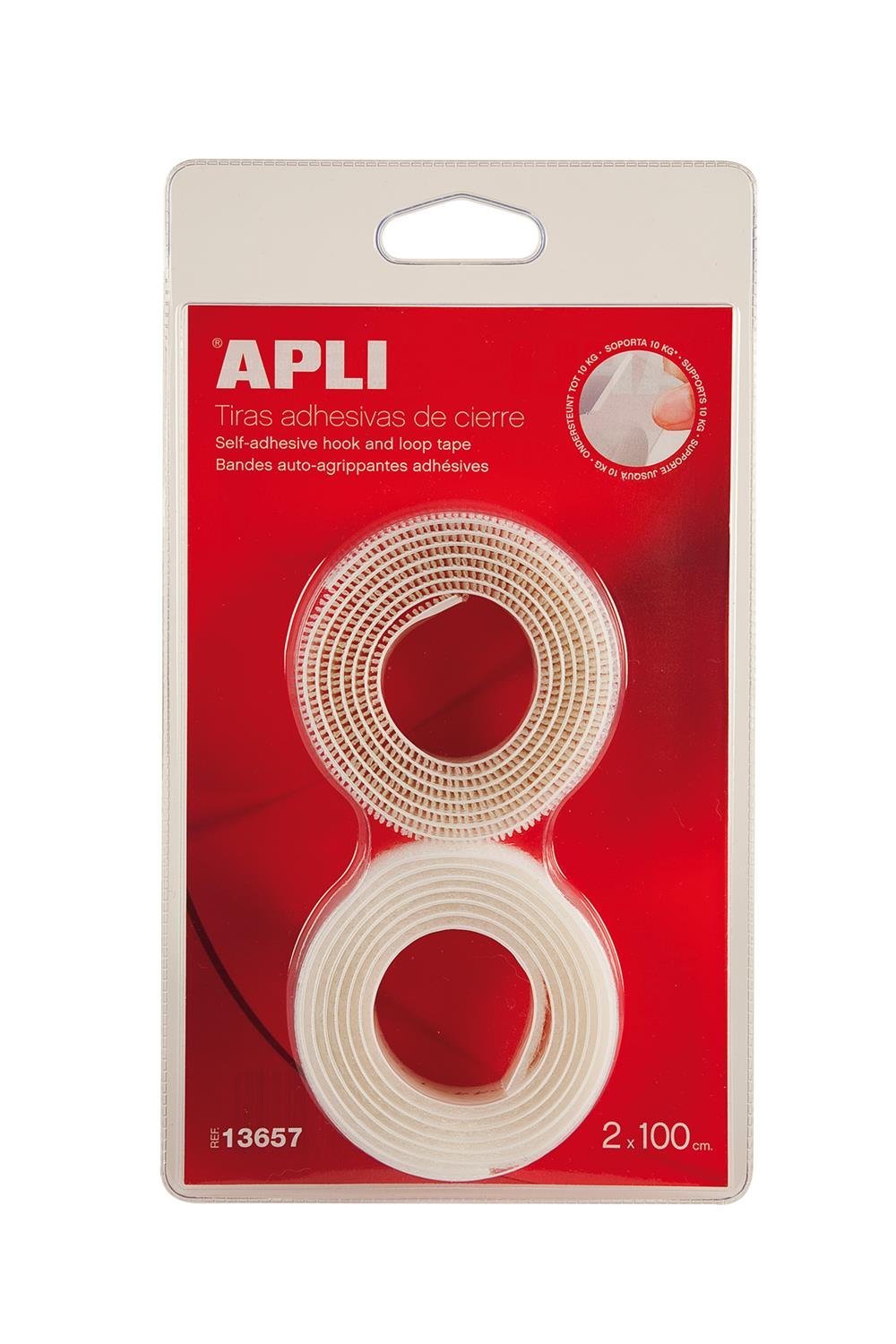 Apli 13657 Self-Adhesive Strip 2 x 100 cm White