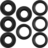 (8-pack) Calvana 5339 Rubber PCV Valve Grommet, Valve Cover Grommet, PCV Breather Grommet, O.D. 1 1/4" I.D. 1" for Steel Valve Covers SBC BBC SBF BBF 350 SPC 7218