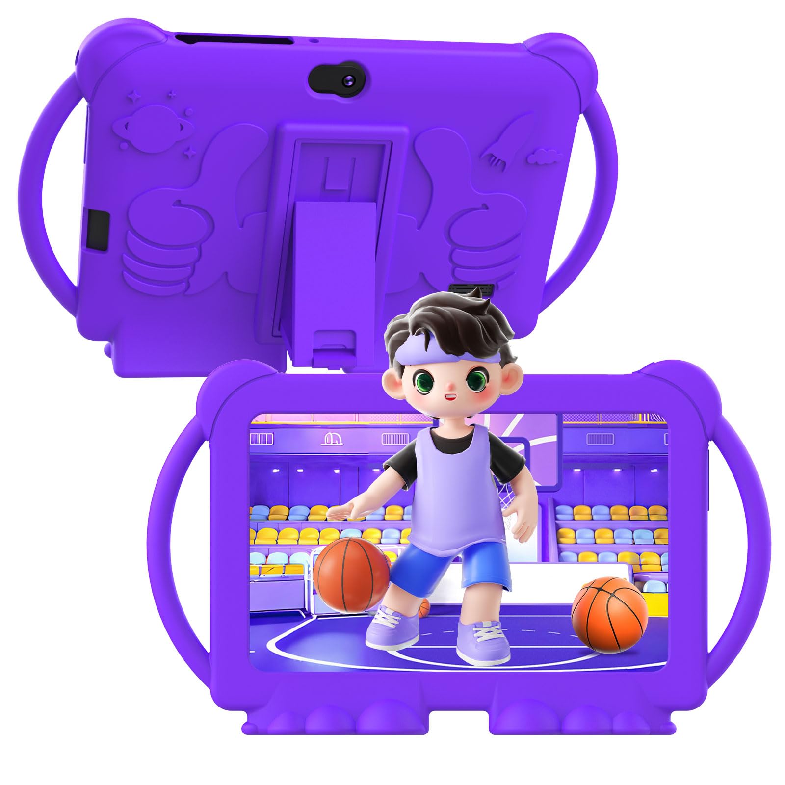Photo 1 of Kids Tablet 7 inch for Boys Girls Android Tablets for Kids, 4GB RAM 32GB ROM Toddler Tablet, WIFI Bluetooth, Safety Eye IPS Screen, Parental Control, Dual Camera Shockproof Case for Educational Games