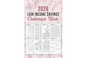 Low Income Savings Challenge Book: Unique Simple and Fun Money Saving Journal for Women From Easy to Hard Daily and Weekly Interactive Challenges With ... and Motivational Quotes | From $80 to $25000