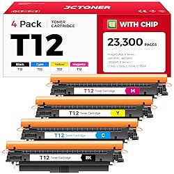 T12 T12L Toner Cartridge Set 4-Pack with chip High