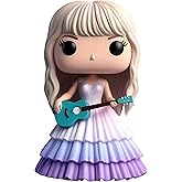 Generic Cute TSinger Star Doll Epoxy Resin Fashion Doll Singing Modeling, Charms Cartoon Style, The for Taylor Fans and Friends (#2) in White