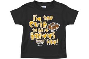 SMACK APPAREL Too Cute (Anti-Cleveland) Baby Apparel for Pittsburgh Football Fans (NB-7T)