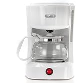 Dominion 4-Cup Coffeemaker Compact Coffee Pot Brewer Machine, Quiet Operation with On / Off LED Indicator Light, Convenient Cord Storage and Auto Pause Feature, Easy Anti-drip Coffeemaker with Coffee