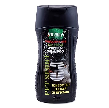 Dr Dogs Ultra Pet Sport Skin Soother Cleaner Disinfectant Shampoo for Dog & Puppy(250ml)