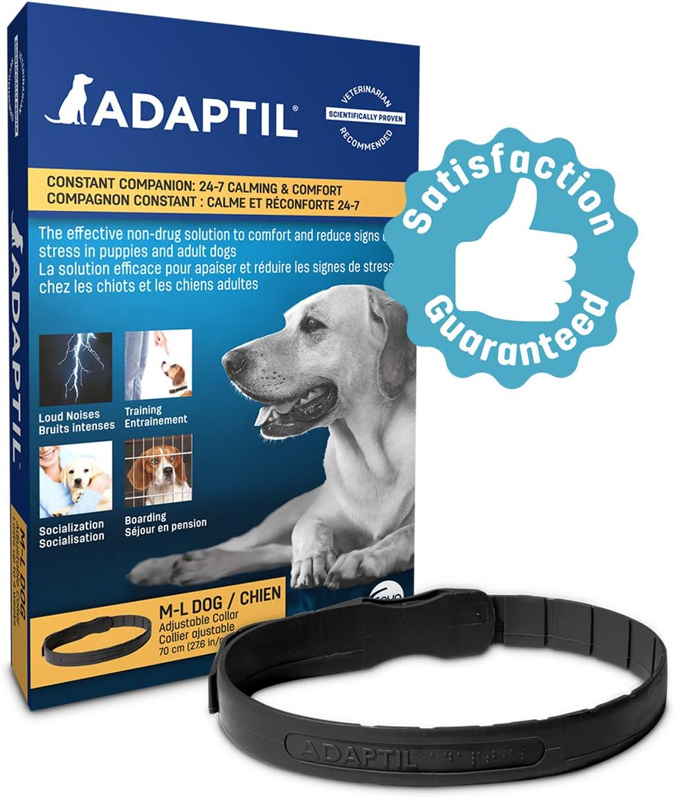 ADAPTIL Collar for Medium/Large Dogs Calms & Comforts Dogs During Training, Boarding, Loud