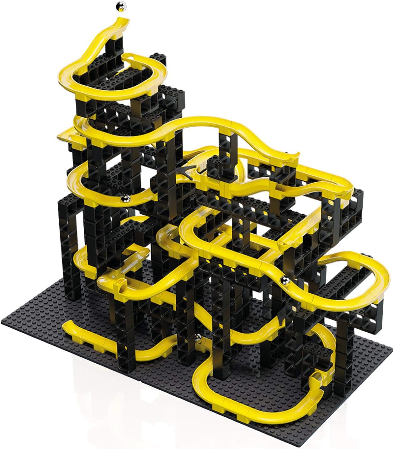 Hubelino Pi 440280 Marble Run Starter Set, Compatible with popular bulding block system - Image 4