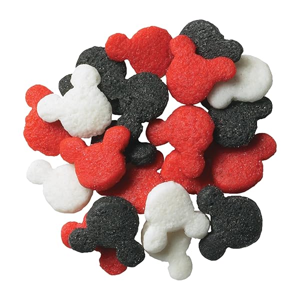 DECOPAC MICKEY MOUSE QUINS, RED/BLACK/WHITE, 3 POUNDS, RED, BLACK, WHITE