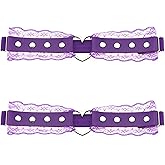 Women's Lace Garter Belt Adjustable Heart-Shaped Thigh Garters Gothic Punk Leg Ring Suspender 2pcs