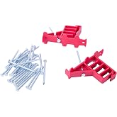 Gardner Bender MCS-100W Multi-Cable Staple, Secures: (NM) Non-Metalic, Coaxial &amp; Data / CAT 5, 100 Pk., Red