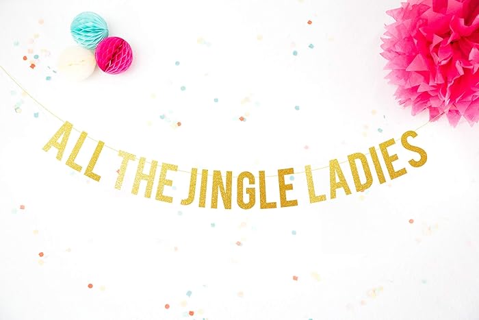 Christmas Garland Ceiling Decoration All the jingle ladies Christmas