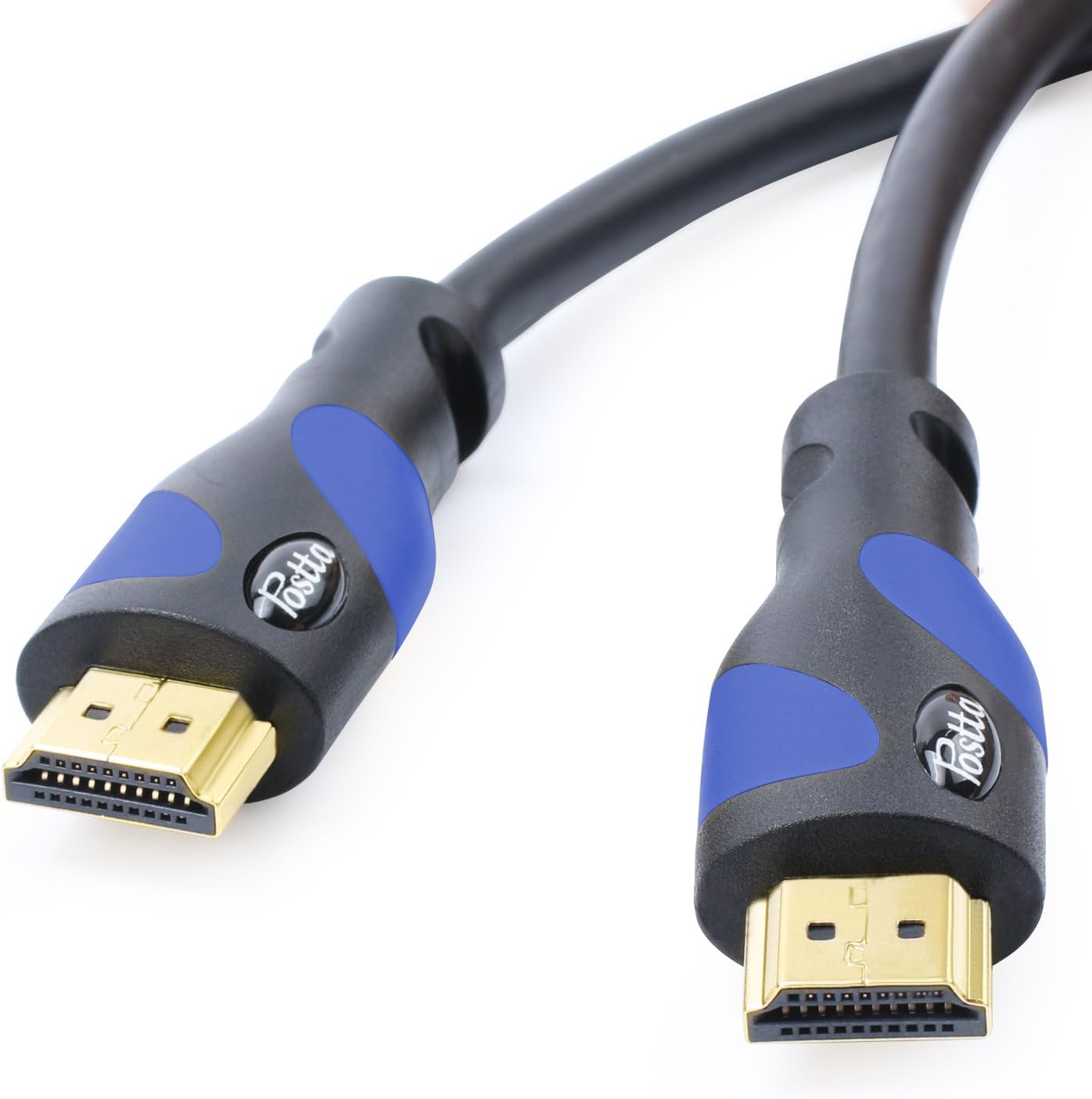 Postta HDMI Cable(50 Feet Blue) Ultra HDMI 2.0V Support 4K 2160P,1080P,3D,Audio Return and Ethernet - 1 Pack: Electronics