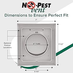 NO-PEST VENT, Exclusive Dual Door Dryer Vent Cover