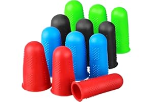 Finger Protectors,12pcs Silicone Finger Protector,Rubber Finger Tips,Rubber Finger Thimbles,Finger Tip Protectorsz for Hot Gl