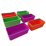 Rectangular Silicone Lunch Box Dividers 6pcs