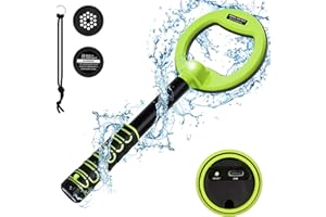OMMO Underwater Metal Detector, IP68 Fully Waterproof Rechargeable Metal Detector with 3 Modes Vibration&Sound, Metal Detector for Adults with Built-in 1600mAh Battery for Underwater Scuba Diving