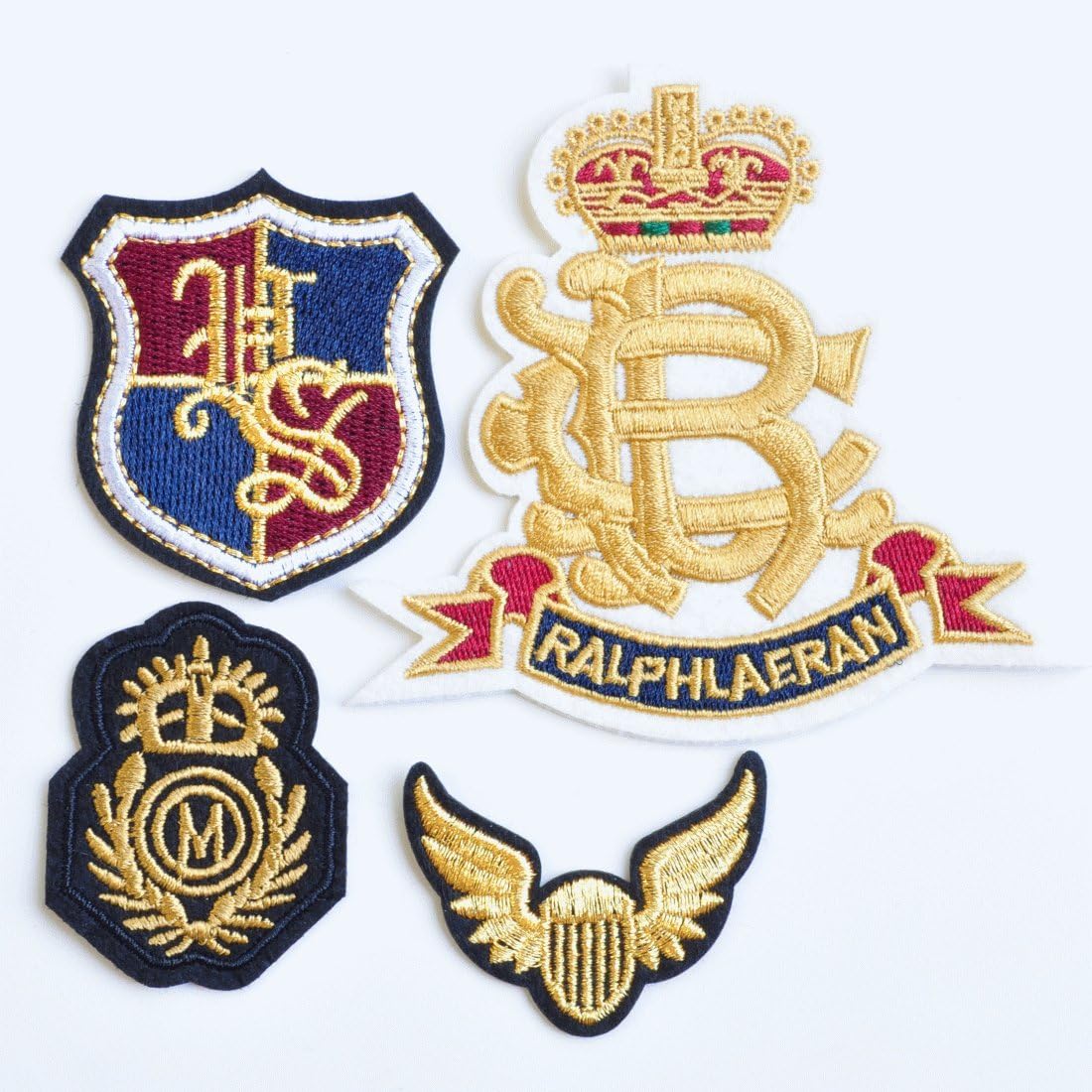 Amazon 手作り工房 My Mama エンブレム 刺繍 ワッペン 4枚セット アイロン アルファベット 国旗 カレッジ アップリケ ワッペン アップリケ 通販