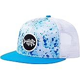 BASSDASH Flat Brim Trucker Cap Adjustable Snapback Hat Mesh Back for Men Women