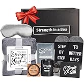 Get Well Soon Gifts for Men - Care Package with Plush Blanket, Mug, Socks, and so on - Get Well Basket for Men Dad Friend After Surgery