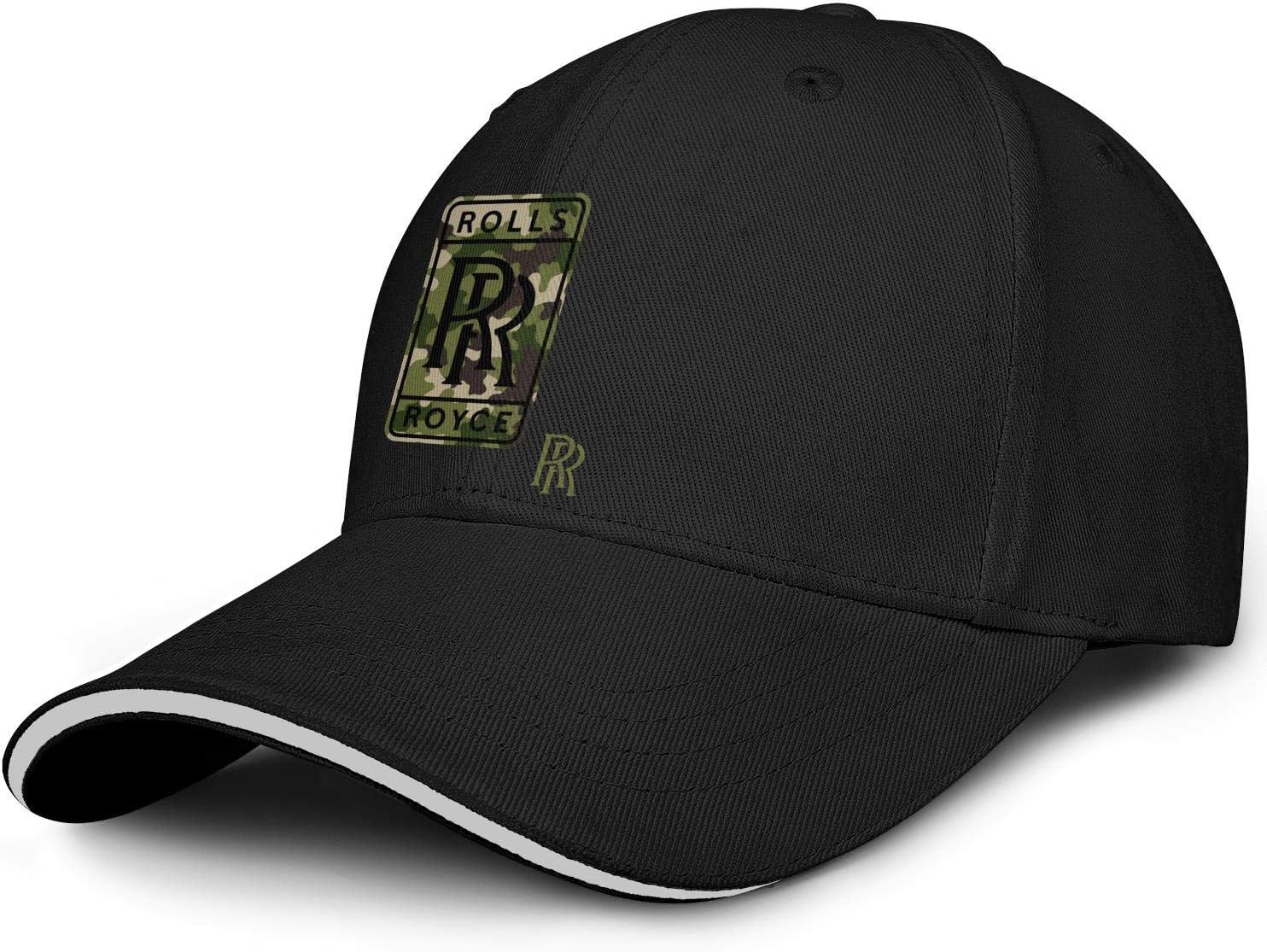 Mens Youth Trucker Hats Rolls Royce Black Camouflage Army Gentleman United Kingdom Women Visor Dad Hats
