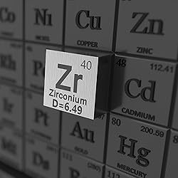 Zirconium Cube - Metal Element Cubes - Laser