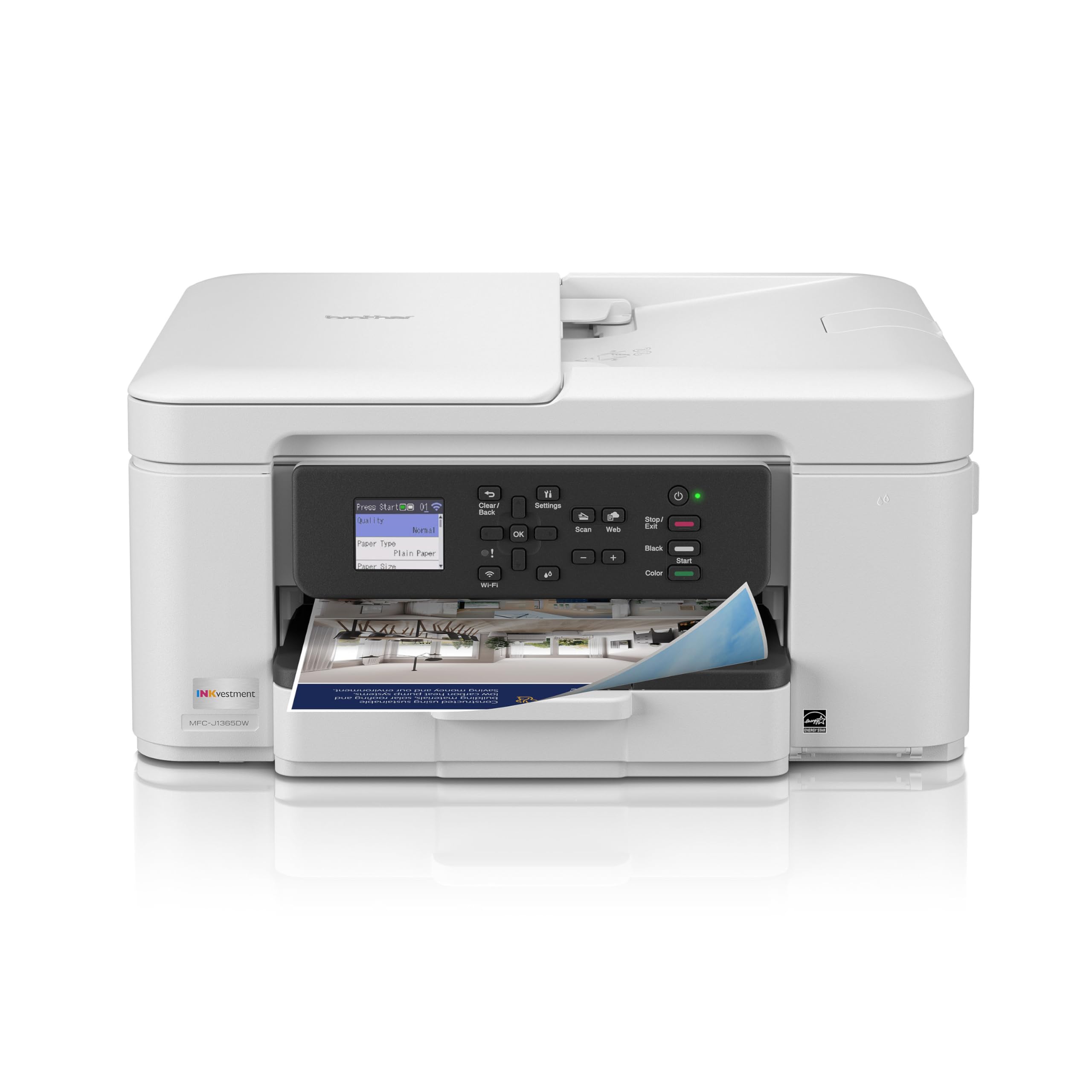 Photo 1 of ** SOLD AS IS, NO REFUND/RETURN** SEE COMMENTS!
Brother INKvestment 1365 Wireless Color Inkjet All-in-One Printer with Automatic Duplex Printing and 1.8” Color Display | Includes Refresh Subscription Trial(1) (MFC-J1365DW)
AS IS NO RETURNS