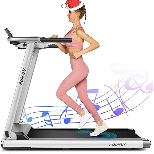 Treadmill,Treadmills for Home,Folding Electric Treadmill,Walking/Running Portable Treadmill Machine with Extra-Large Table, Bluetooth Speaker & Large LCD Monitor for Gym or Office