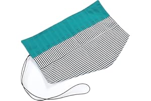 Sorandy Crochet Hook Rolling Organizer, Knitting Needles Holder Case, Rolling Crochet Hook Storage Bag with Buckle Closure for Straight Circular Knitting Needles Crochet Hooks, Green