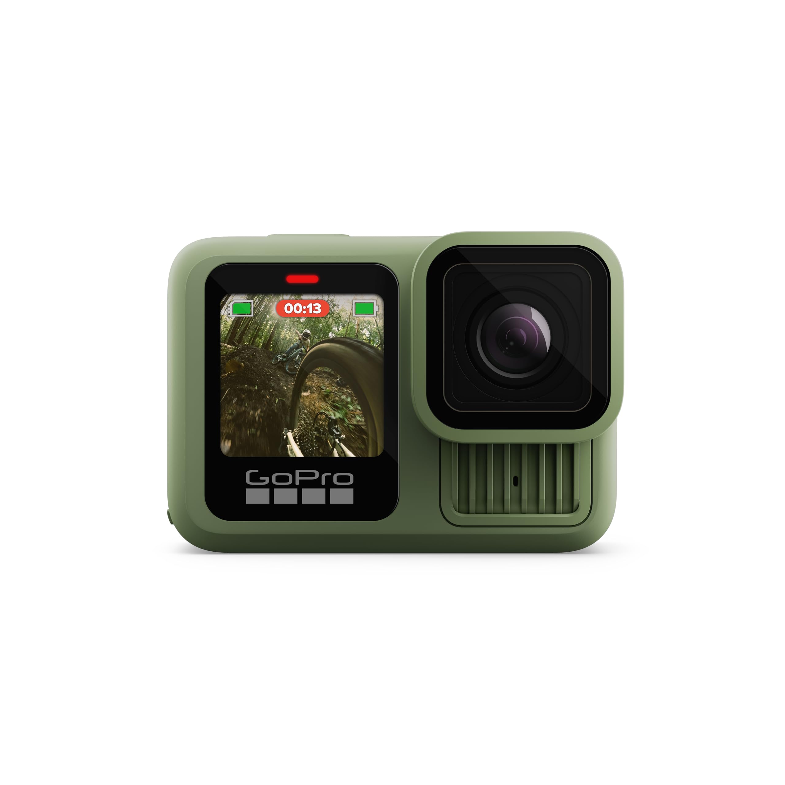 GoPro HERO13 Black en Verde Bosque - Cámara de acción Impermeable con Video 5.3K60, Fotos de 27MP y compatibilidad con Lentes de la Serie HB