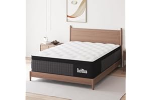 Duchessz Queen Hybrid Mattress,12 Inch Mattress with Gel Memory Foam and Individually Pocket Innerspring Euro Top Mattress Medium Firm for Motion Isolation, Edge Support, 100 Night Trial